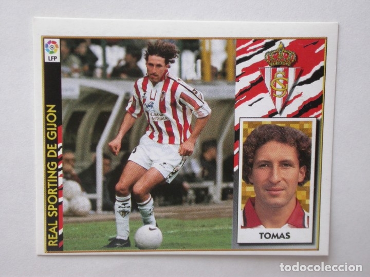 Cromos de f&uacute;tbol: TOM&Aacute;S DEL SPORTING DE EDICIONES ESTE 97-98, NUNCA PEGADO - Foto 1