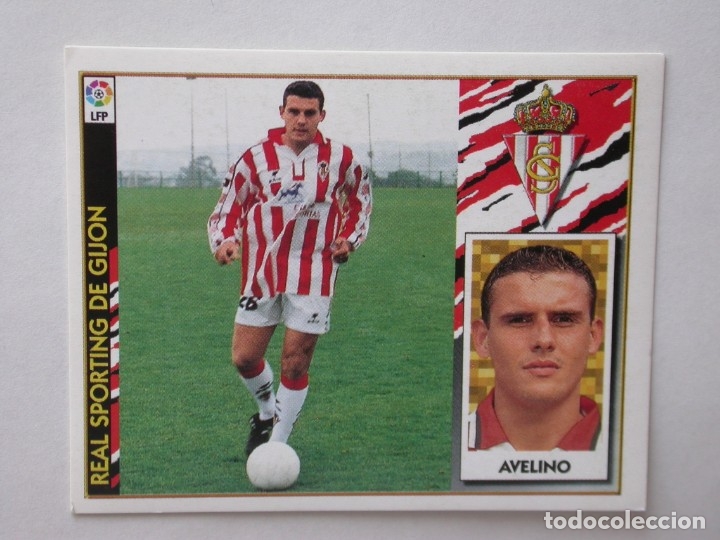 Cromos de f&uacute;tbol: AVELINO DEL SPORTING DE EDICIONES ESTE 97-98, NUNCA PEGADO - Foto 1