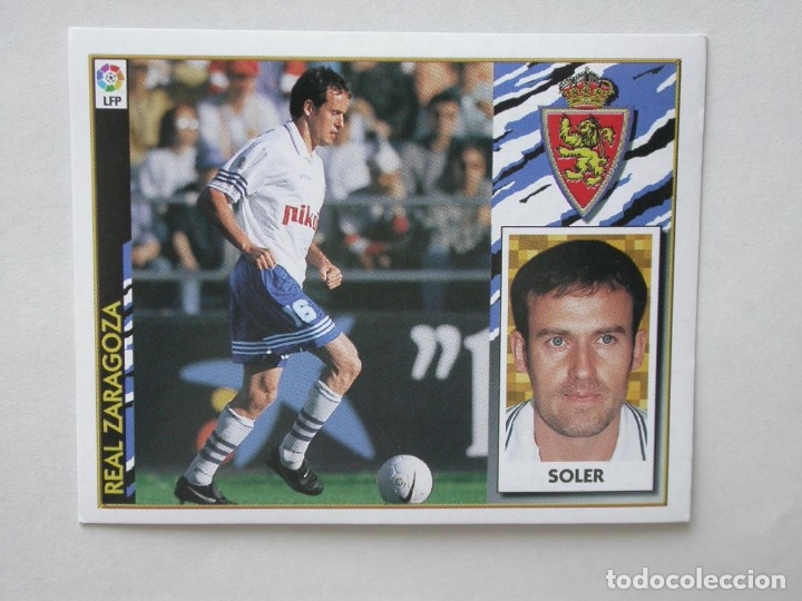 Cromos de f&uacute;tbol: SOLER DEL ZARAGOZA DE EDICIONES ESTE 97-98, NUNCA PEGADO - Foto 1