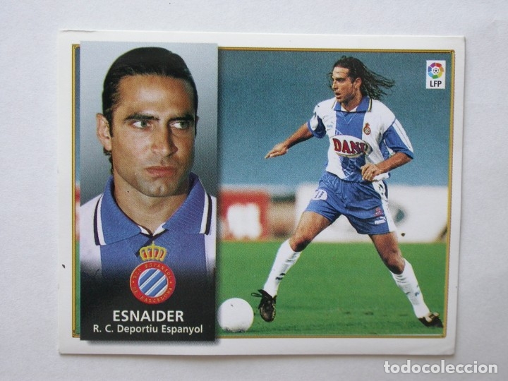 Cromos de f&uacute;tbol: ESNAIDER DEL ESPANYOL DE EDICIONES ESTE 98-99, NUNCA PEGADO - Foto 1