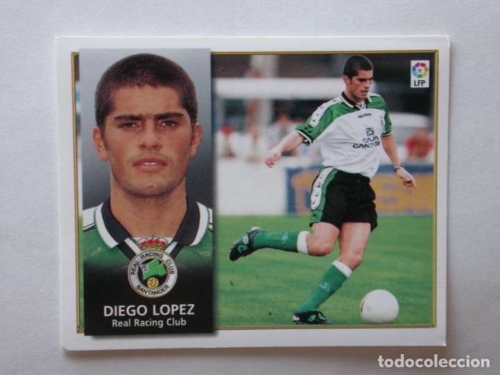 Cromos de f&uacute;tbol: DIEGO L&Oacute;PEZ DEL RACING DE EDICIONES ESTE 98-99, NUNCA PEGADO - Foto 1