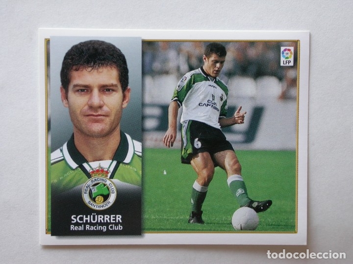 Cromos de f&uacute;tbol: SCH&Uuml;RRER DEL RACING DE EDICIONES ESTE 98-99, NUNCA PEGADO - Foto 1