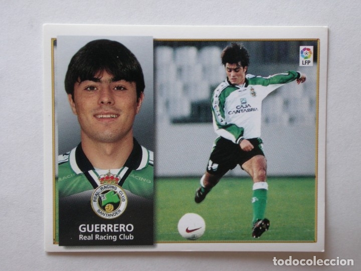 Cromos de f&uacute;tbol: GUERRERO DEL RACING DE EDICIONES ESTE 98-99, NUNCA PEGADO - Foto 1