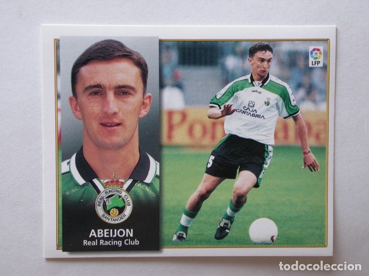 Cromos de f&uacute;tbol: ABEIJ&Oacute;N DEL RACING DE EDICIONES ESTE 98-99, NUNCA PEGADO - Foto 1