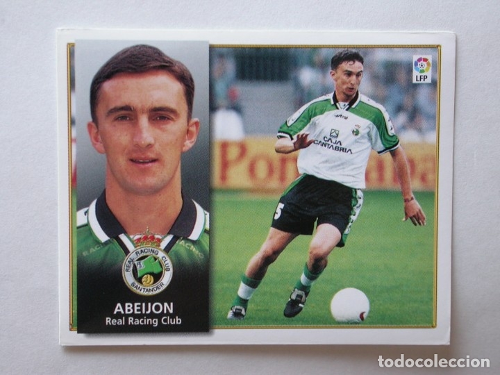 Cromos de f&uacute;tbol: ABEIJ&Oacute;N DEL RACING DE EDICIONES ESTE 98-99, NUNCA PEGADO - Foto 1