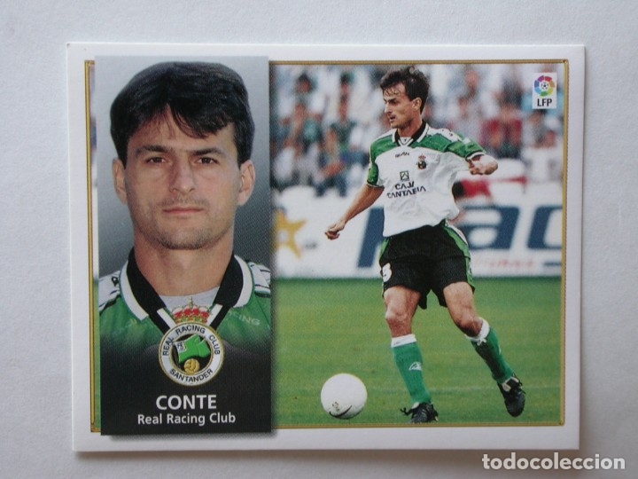 Cromos de f&uacute;tbol: CONTE DEL RACING DE EDICIONES ESTE 98-99, NUNCA PEGADO - Foto 1