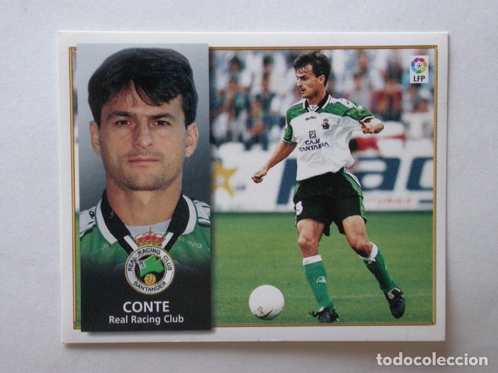 Cromos de f&uacute;tbol: CONTE DEL RACING DE EDICIONES ESTE 98-99, NUNCA PEGADO - Foto 1