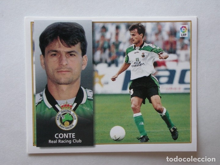 Cromos de f&uacute;tbol: CONTE DEL RACING DE EDICIONES ESTE 98-99, NUNCA PEGADO - Foto 1
