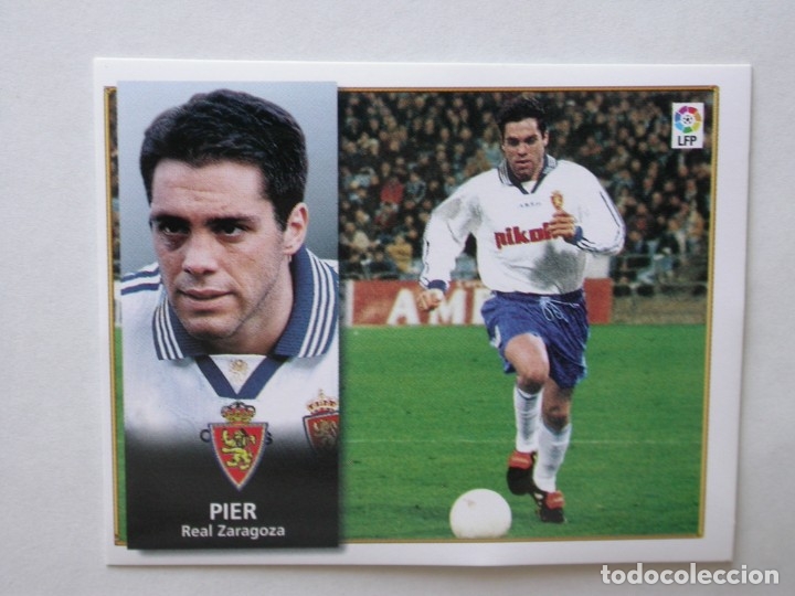 Cromos de f&uacute;tbol: PIER DEL ZARAGOZA DE EDICIONES ESTE 98-99, NUNCA PEGADO - Foto 1