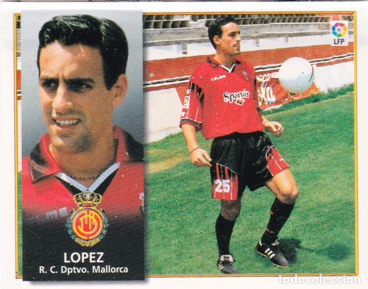 Cromos de f&uacute;tbol: ESTE 98-99 LOPEZ DEL MALLORCA ( COLOCA MUY DIFICIL) EN VENTANILLA(A-9) - Foto 1