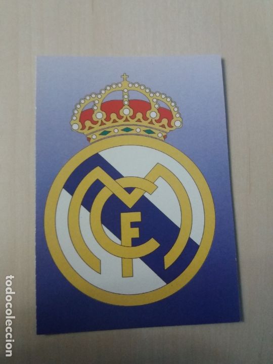 Fu&szlig;ball-Sticker: N&ordm; 11 ESCUDO - COLECCION OFICIAL REAL MADRID 1996/1997 CARDS 96/97 PANINI - FICHA - NUEVA