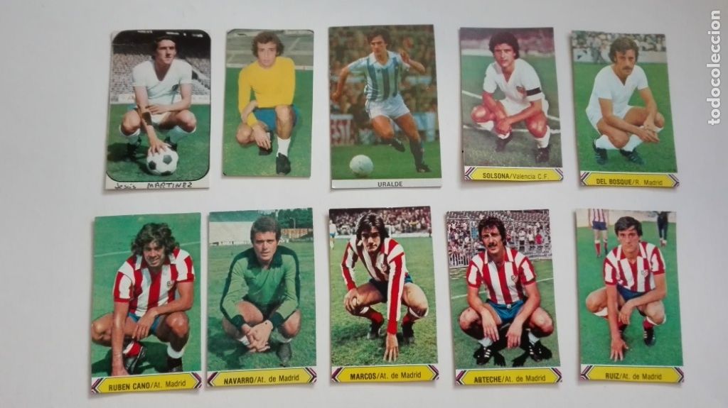 Cromos de F&uacute;tbol: LOTE 10 DE CROMOS DE F&Uacute;TBOL LIGA 1976, 80, 84 , CROPAN, ETC. DEFECTUOSOS