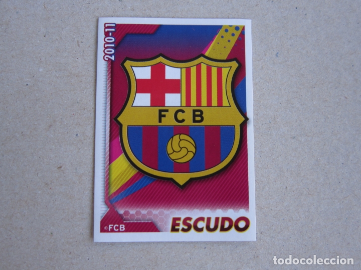 Cromos de f&uacute;tbol: PANINI COLECCION OFICIAL BARCELONA 2010 2011 N&ordm; 1 ESCUDO 10 11 NUEVO