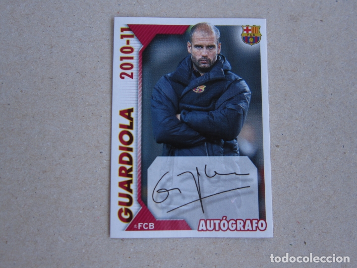 Cromos de Futebol: PANINI COLECCION OFICIAL BARCELONA 2010 2011 N&ordm; 11 GUARDIOLA 10 11 NUEVO