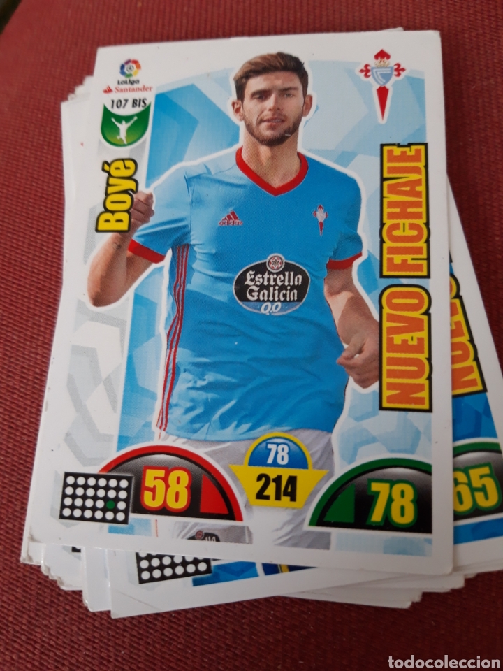 Fu&szlig;ball-Sticker: Adrenalyn Xl 2017 2018 17 18 nuevo fichaje boys celta Vigo 107 bis