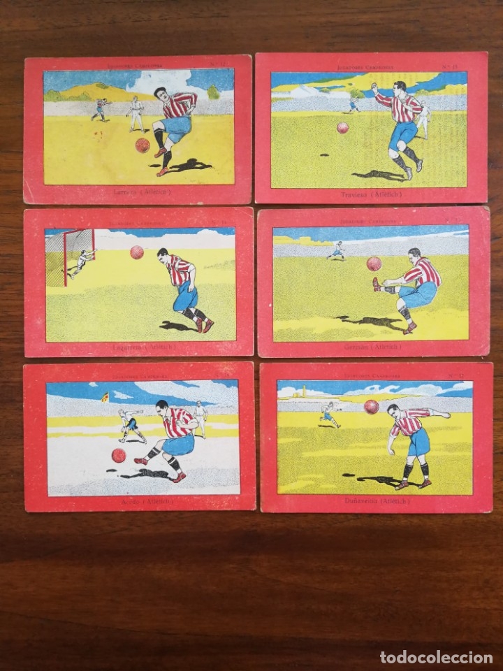 Fu&szlig;ball-Sticker: Athletic Club de Bilbao - Equipo Completo de JUGADORES CAMPEONES 1923 ( 11 cromos )