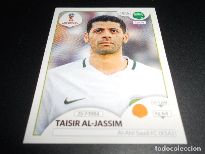Cromos de F&uacute;tbol: 62 TAISIR AL-JASSIM ARABIA SAUDI CROMOS ALBUM MUNDIAL FUTBOL 18 FIFA WORLD CUP RUSSIA RUSIA 2018