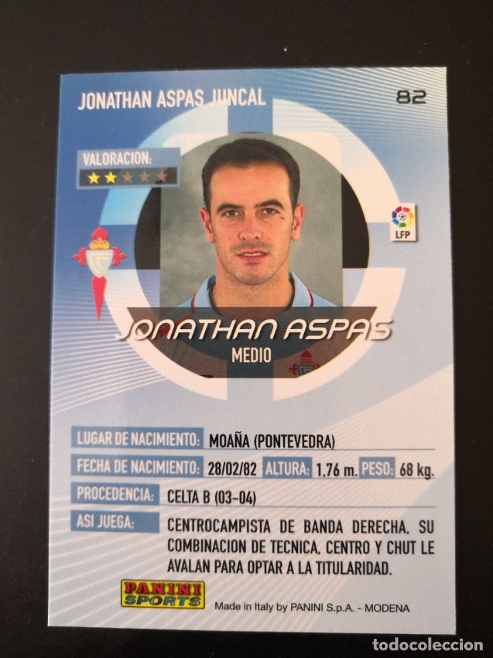Cromos de f&uacute;tbol: Megacracks 2006/07 - 82 Jonathan Aspas - RC Celta - Foto 2