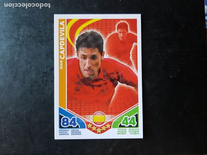 Cromos de f&uacute;tbol: TOPPS MATCH ATTAX. ESPA&Ntilde;A. CAPDEVILA - Foto 1