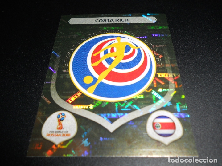 Cromos de F&uacute;tbol: 392 ESCUDO LOGO COSTA RICA CROMOS MUNDIAL FUTBOL 18 FIFA WORLD CUP RUSSIA RUSIA 2018