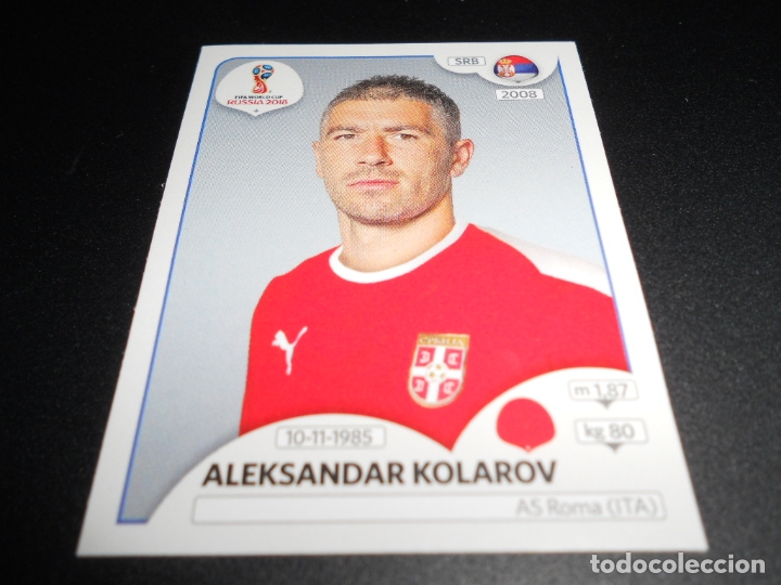 Cromos de f&uacute;tbol: 416 ALEKSANDAR KOLAROV SERBIA CROMOS MUNDIAL FUTBOL 18 FIFA WORLD CUP RUSSIA RUSIA 2018