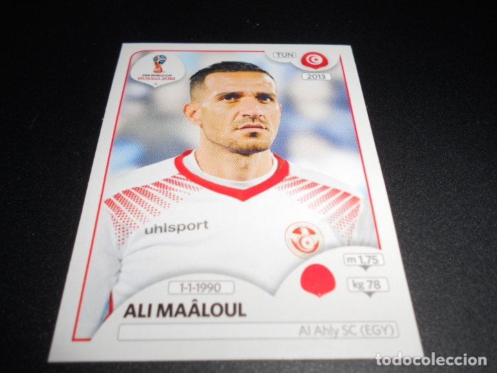 Cromos de F&uacute;tbol: 555 ALI MAALOUL TUNEZ TUNISIA CROMOS MUNDIAL FUTBOL 18 FIFA WORLD CUP RUSSIA RUSIA 2018