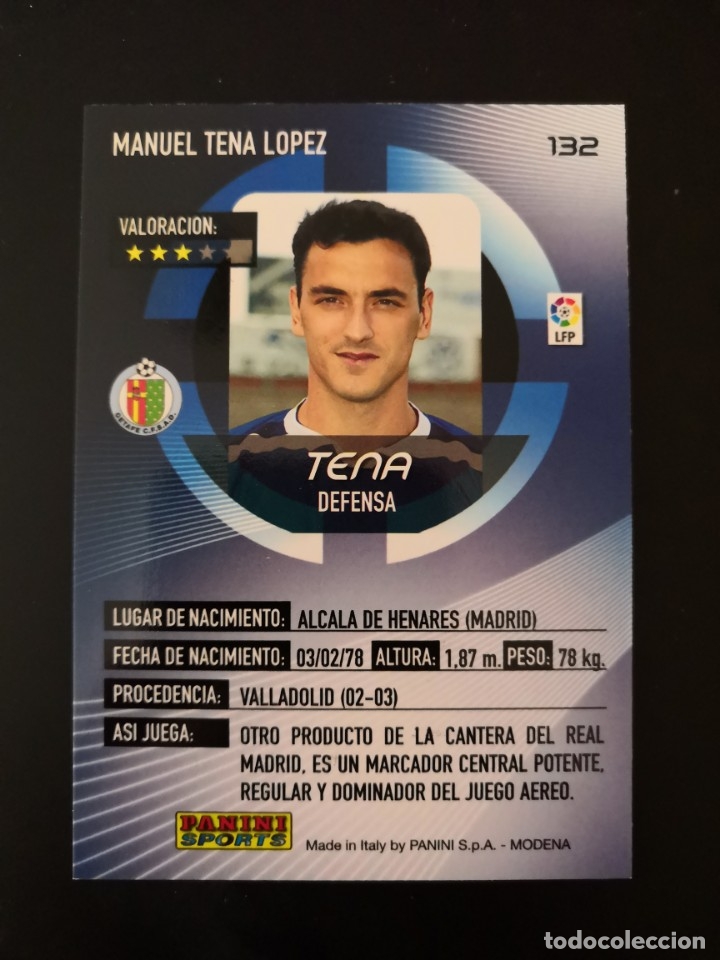 Cromos de f&uacute;tbol: Megacracks 2006/07 - 132 Tena - Getafe CF - Foto 2