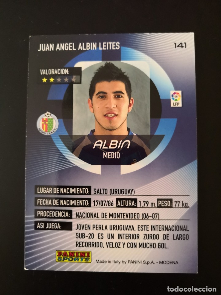 Cromos de f&uacute;tbol: Megacracks 2006/07 - 141 Albin - Getafe CF - Foto 2