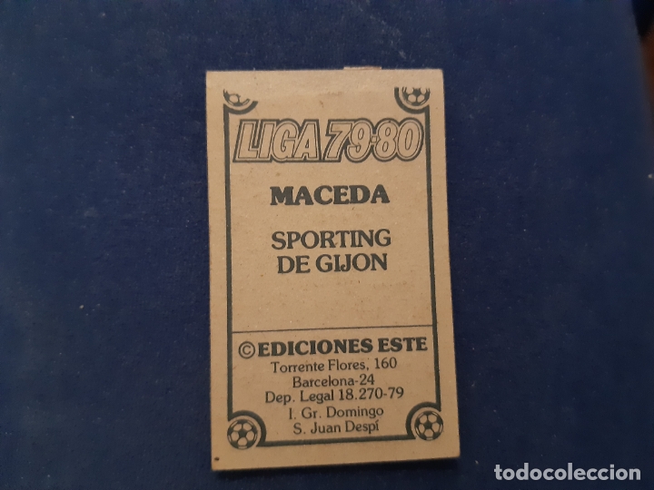 Cromos de f&uacute;tbol: 79/80 ESTE sporting DE Gij&oacute;n maceda - Foto 2