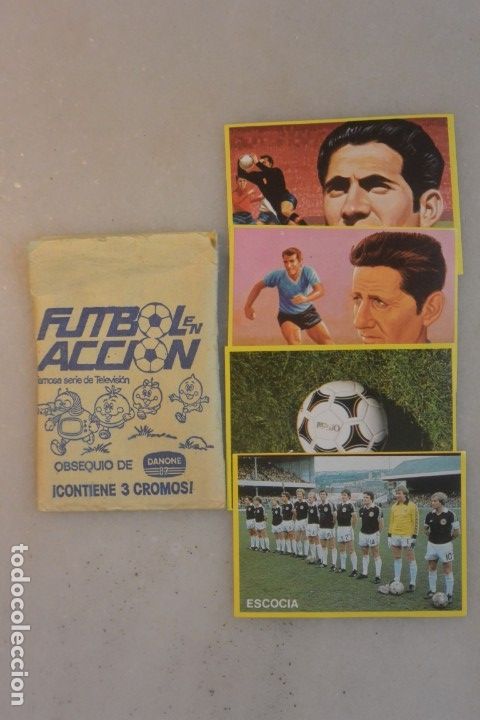Cartes &agrave; collectionner de Football: SOBRE CROMOS ABIERTO FUTBOL EN ACCION, ABIERTO CON SUS CROMOS