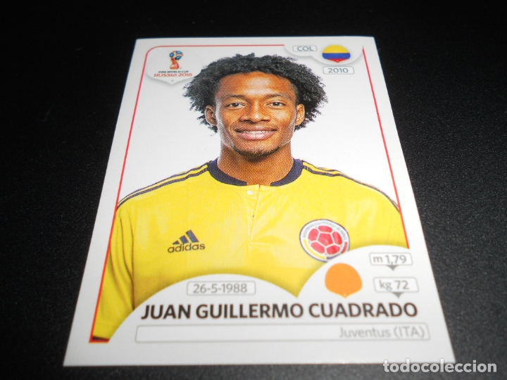 Figurine di Calcio: 641 JUAN GUILLERMO CUADRADO COLOMBIA CROMOS MUNDIAL FUTBOL 18 FIFA WORLD CUP RUSSIA RUSIA 2018