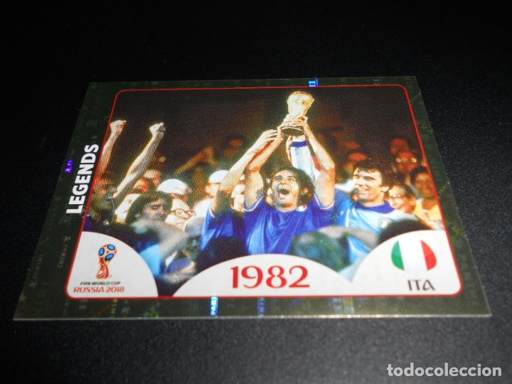 Cromos de F&uacute;tbol: 674 LEGENDS 1982 CAMPEON ITALIA ITALY CROMOS MUNDIAL FUTBOL 18 FIFA WORLD CUP RUSSIA RUSIA 2018