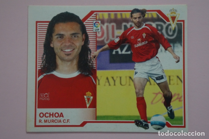 Cromos de f&uacute;tbol: CROMO DE FUTBOL OCHOA DEL REAL MURCIA C.F. SIN PEGAR LIGA ESTE 2007-2008/07-08