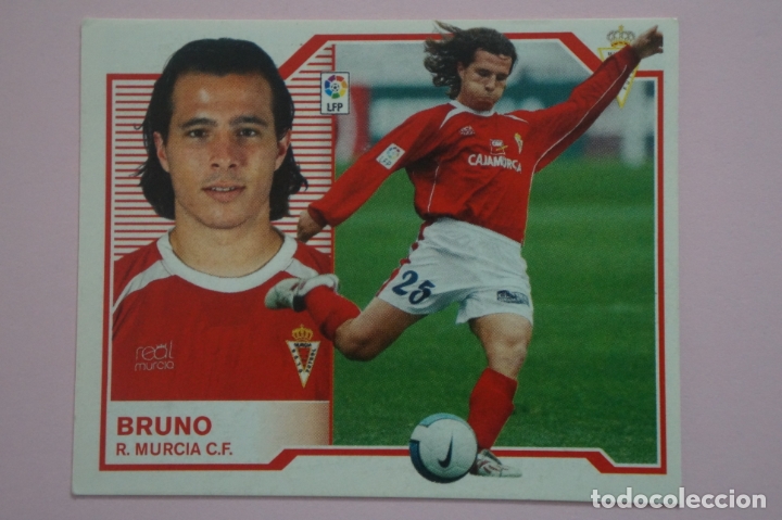Cromos de f&uacute;tbol: CROMO DE FUTBOL BRUNO DEL REAL MURCIA C.F. SIN PEGAR LIGA ESTE 2007-2008/07-08