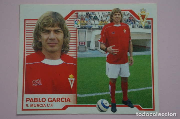 Cromos de f&uacute;tbol: CROMO DE FUTBOL PABLO GARCIA DEL REAL MURCIA C.F. SIN PEGAR LIGA ESTE 2007-2008/07-08