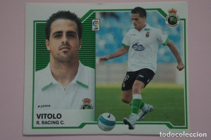 Figurine di Calcio: CROMO DE FUTBOL VITOLO DEL RACING DEL SANTANDER BAJA SIN PEGAR LIGA ESTE 2007-2008/07-08