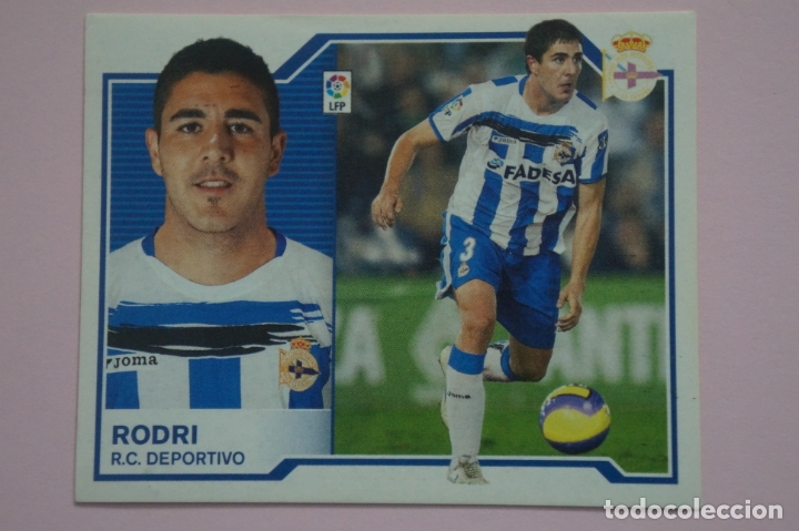 Fu&szlig;ball-Sticker: CROMO DE FUTBOL RODRI DEL DEPORTIVO LA CORU&Ntilde;A SIN PEGAR LIGA ESTE 2007-2008/07-08