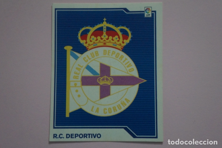 Cromos de f&uacute;tbol: CROMO DE FUTBOL ESCUDO DEL DEPORTIVO LA CORU&Ntilde;A SIN PEGAR LIGA ESTE 2007-2008/07-08