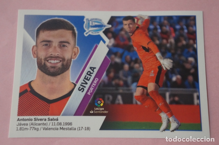 Cromos de f&uacute;tbol: CROMO DE F&Uacute;TBOL SIVERA DEL DEPORTIVO ALAV&Eacute;S SIN PEGAR LIGA ESTE 2019-2020/19-20