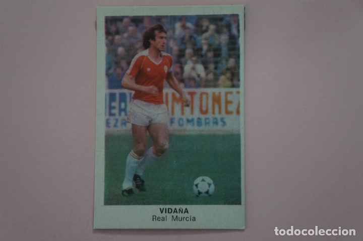 Cromos de Futebol: CROMO DE F&Uacute;TBOL VIDA&Ntilde;A DEL REAL MURCIA DESPEGADO LIGA FUTBOL 84 DE CROMOS CANO
