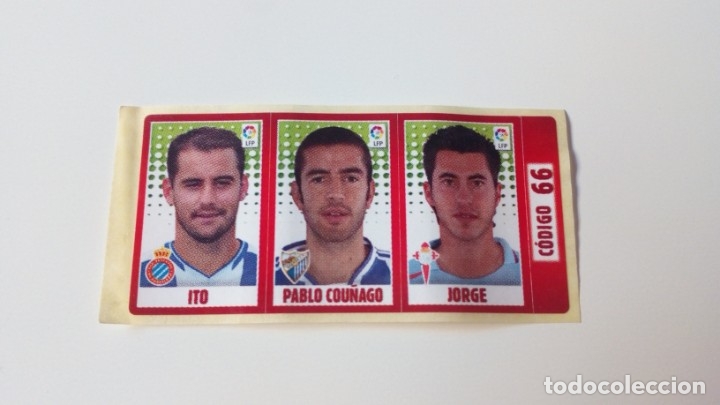 Cromos de Futebol: CROMO CHICLES PANINI (ITO-PABLO COU&Ntilde;AGO-JORGE)-C&Oacute;DIGO 66-LIGA ESTRELLAS 2005-2006, 05-06