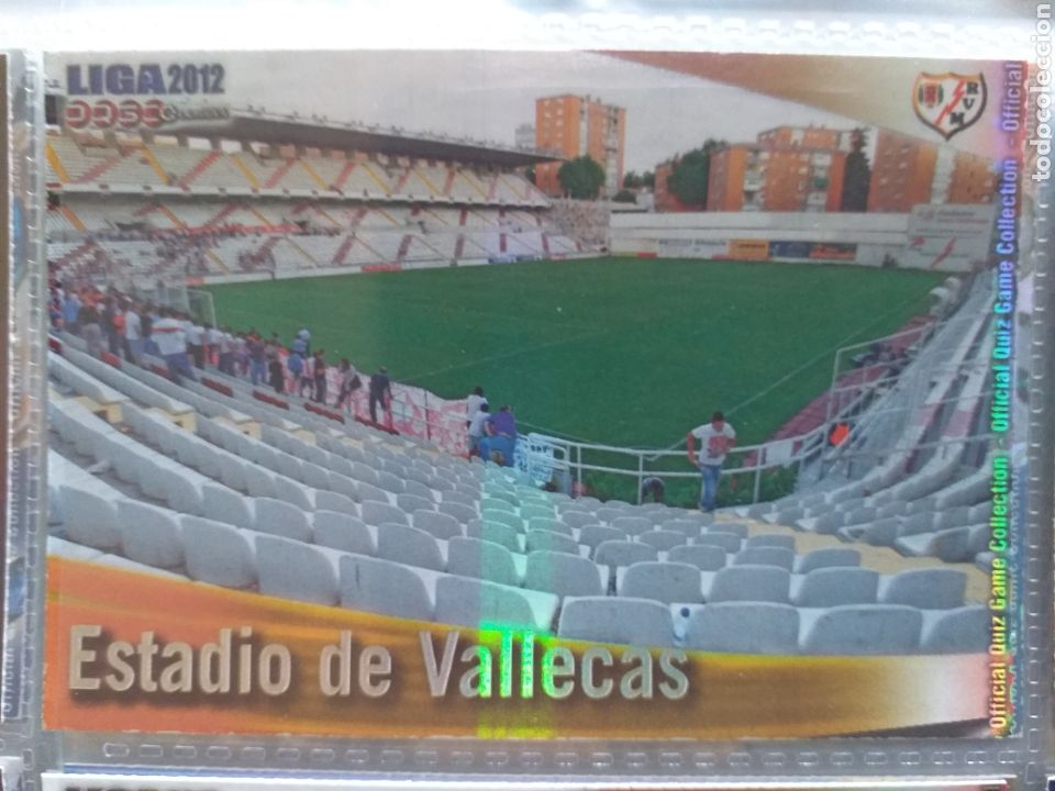 Cromos de F&uacute;tbol: F&Uacute;TBOL CROMO N&ordm; 488 VALLECAS RAYAS RAYO VALLECANO MUNDICROMO QUIZ GAME 2011 2012