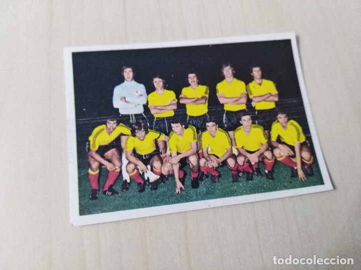 Figurine di Calcio: EDITORIAL FHER 75 76 ALINEACION N&ordm; 15 NANTES - CROMO NUEVO SIN PEGAR - 75 76