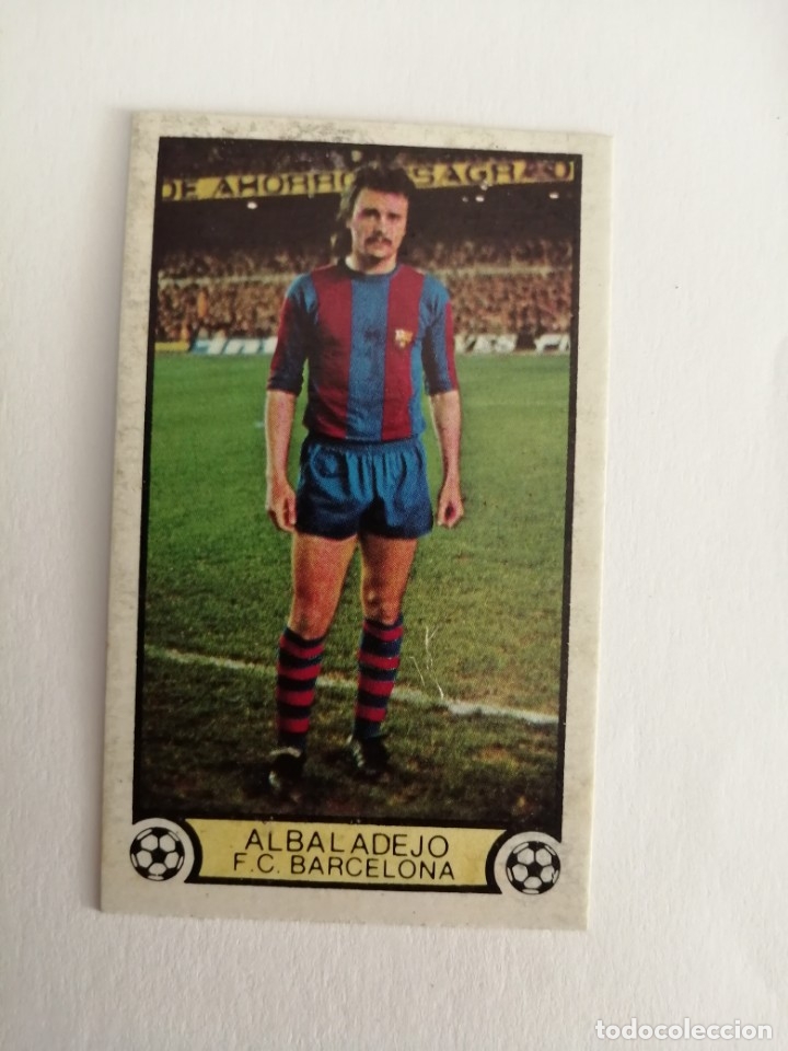 Cromos de f&uacute;tbol: Este 79 80 albaladejo del barcelona - Foto 1