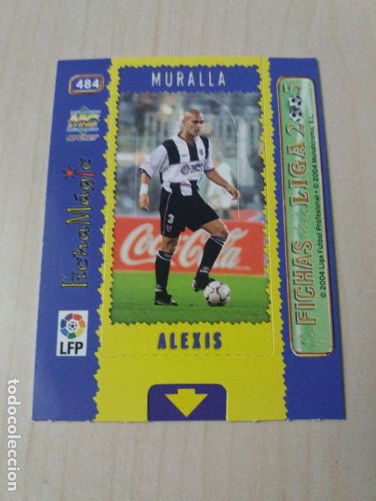 Figurine di Calcio: MUNDICROMO - LAS FICHAS DE LA LIGA 2005 - FICHA MAGIC N&ordm; 484 ALEXIS