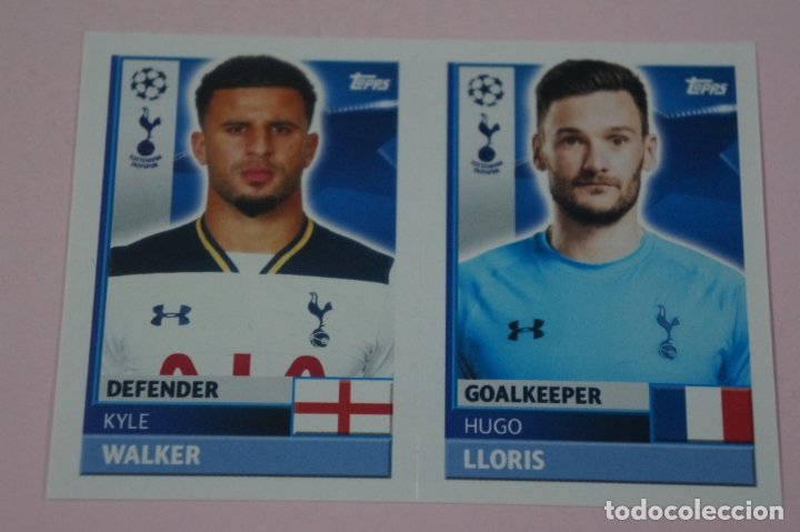 Tottenham Hotspur Champions League 2016-2017 Football Card – Topps Nº 4-5 Walker Lloris – Get It Now!