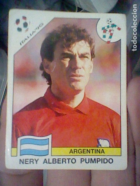 Cromos de Futebol: PUMPIDO COPA FIFA CUP WORLD MUNDIAL PANINI ITALIA 90 1990 N&ordm; 115 SIN PEGAR NUNCA CROMO USADO