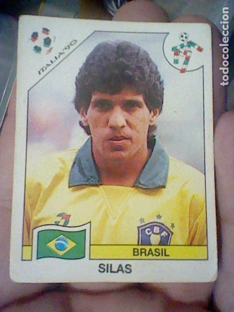 Fu&szlig;ball-Sticker: SILAS COPA FIFA CUP WORLD MUNDIAL PANINI ITALIA 90 1990 N&ordm; 204 PEGAR NUNCA CROMO USADO
