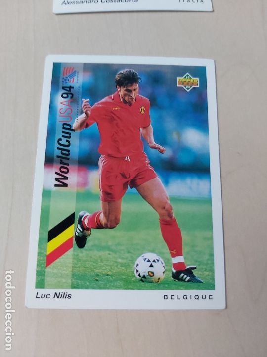 Football Stickers: N&ordm; 152 LUC NILIS - UPPER DECK - WORLDCUP 94 - BELGICA