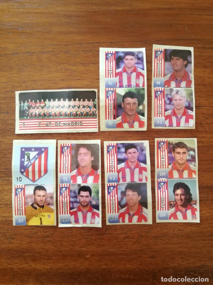 Fu&szlig;ball-Sticker: ATLETICO DE MADRID - 13 cromos diferentes nuevos Chicle LIGA DE LAS ESTRELLAS - 97/98